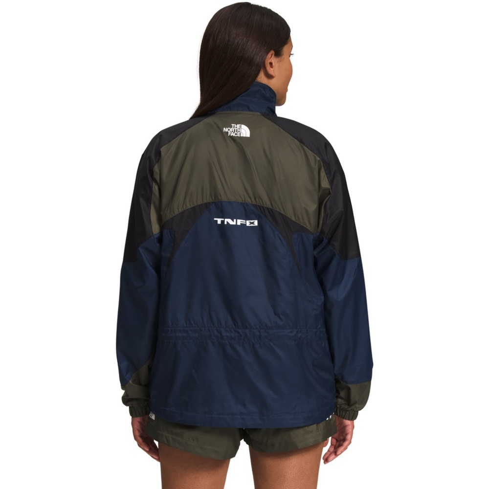 The North Face TNF X Windbreaker Jacket Green Summit Navy - Picture 2 of 10